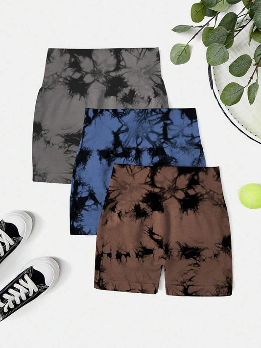 3 Short Push Up Tie Dye