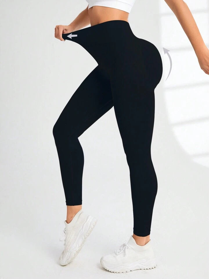 4 Leggings Push Up Sin Costuras